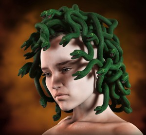 http://www.dreamstime.com/royalty-free-stock-photos-medusa-snakes-head-greek-mythology-woman-venomous-as-hair-image46595348